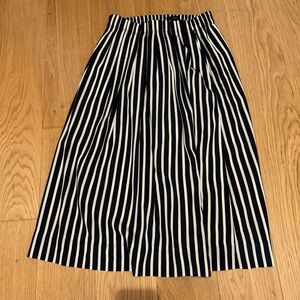J.crew Striped Midi Skirt